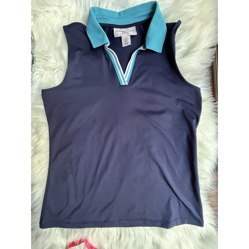 Tommy Bahama Golf  size m sleeveless shirt top blue